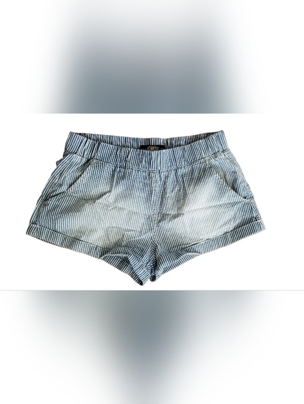 Rewash Brand Blue White Striped 100% Cotton Shorts